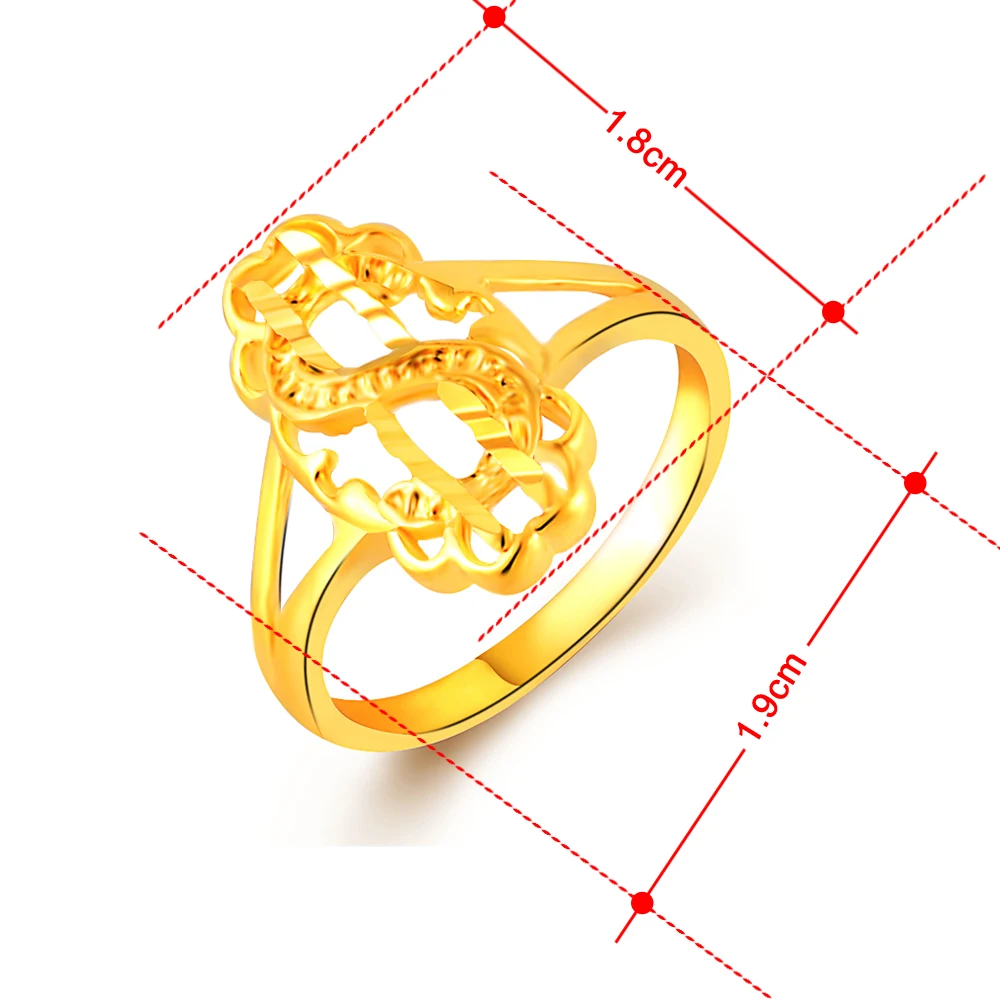 Уникальное позолоченное кольцо из нержавеющей стали с эмалью 24 к для мужчин