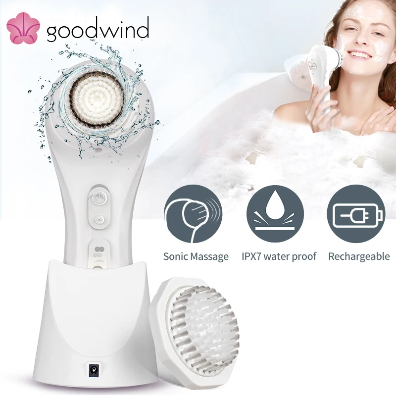 La goodwind N17 тела чистки лица щетка для удаления угрей инструмент Электрический Sonic