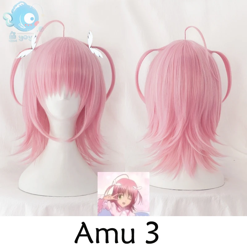 Аму Хинамори парик для косплея Shugo Chara! Doki Party Miki Suu Ran аниме розовые синтетические