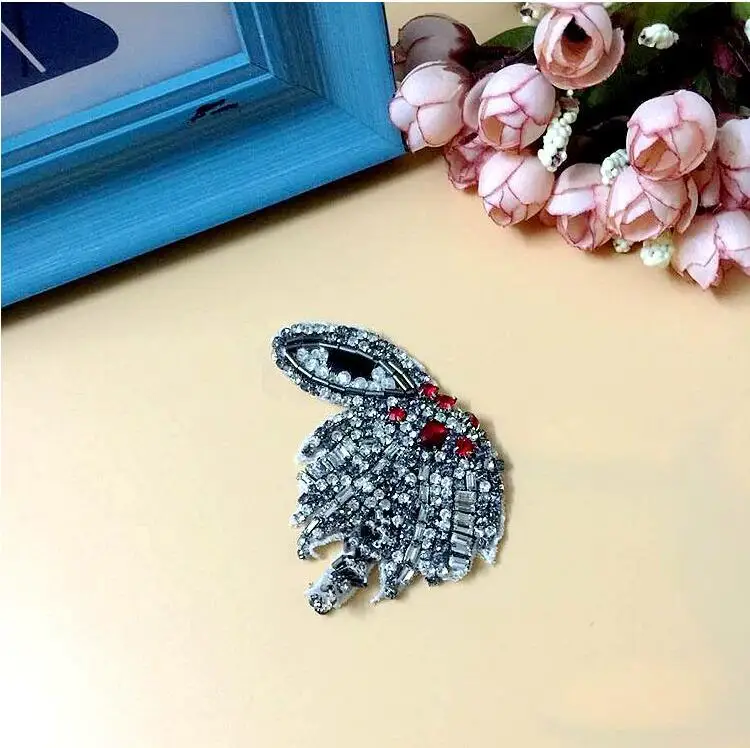 New 3D Handmade Rhinestone Patches for clothing DIY Star eyes medusa Jellyfish beaded applique Sewing Sequin Parches clothes | Дом и сад