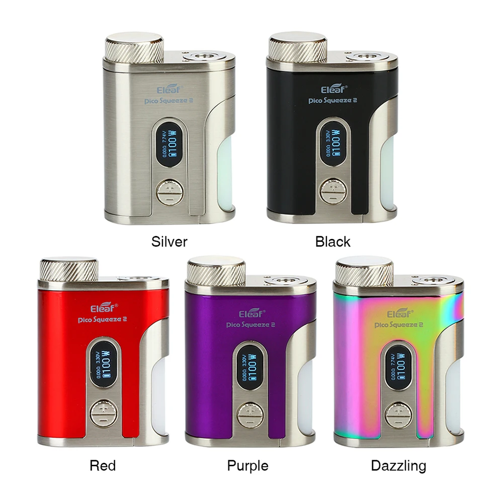 Оригинальный мод Eleaf IStick Pico Squeeze 2 макс. Выход 100 Вт с бутылкой 8 мл без батареи