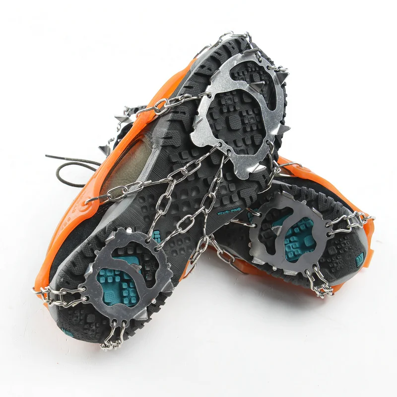 12 зубьев стальной ледяной Гриппер шипы для обуви противоскользящие скалолазание