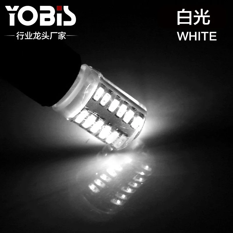 10 шт. BA9S/T4W Светодиодная лампа из силикагеля с 24SMD 3014 светодиодными чипами для