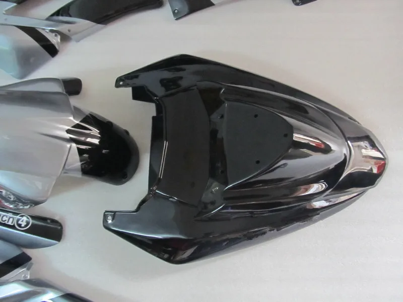 Мотоцикл Запчасти для Kawasaki ZX10R 2004 2005 обтекатель Ninja комплект ZX 10R 04 05 серебристый