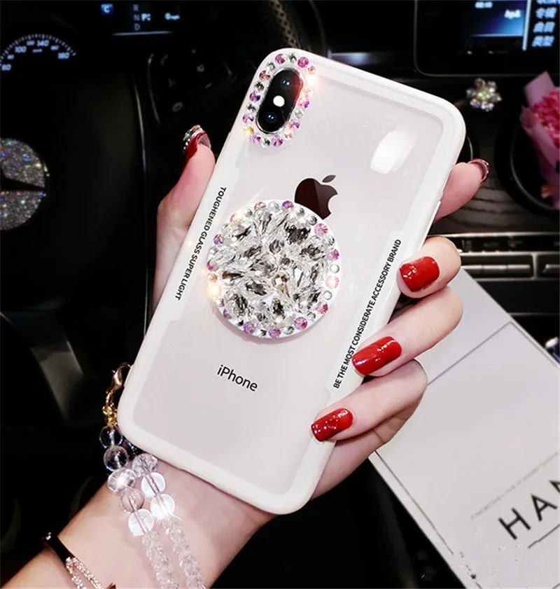 Модельный чехол для телефона iPhone 11 Pro MAX X 6 6S 7 8 Plus Модный Блестящий Алмазный