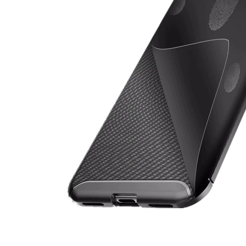 Business Style Case For Gogle Pixel 4 XL 3A Carbon Fiber Pattern Anti-Drop TPU Cover |