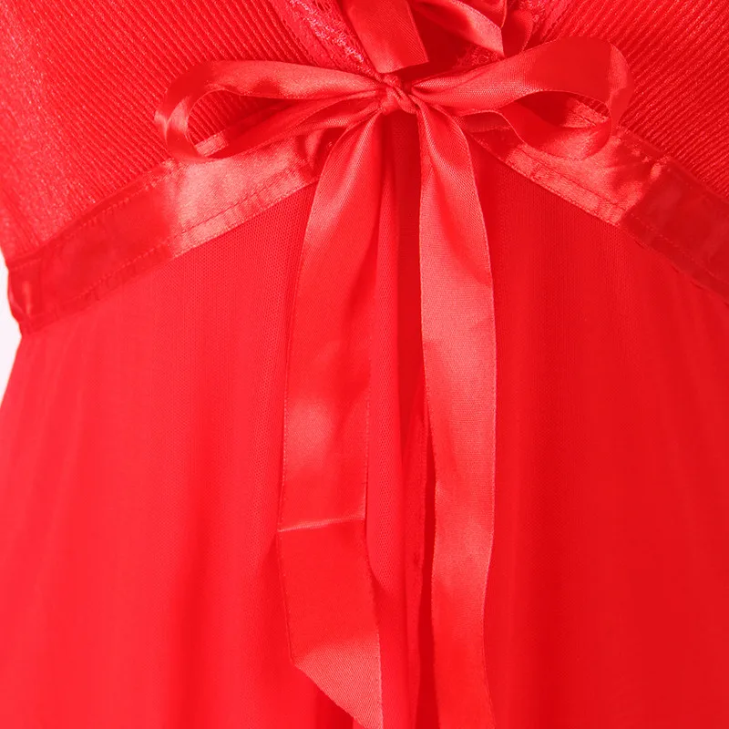 

Comeondear Sleeping Gown Dress and Coat and G String Night Wear Women Long Sleeves Lingerie Plus Size Nighties Sleepwear R80185