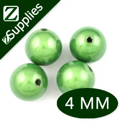 

4mm Green Round Miracle Beads,perle magique,Acrylic wholesale for 2013 hot Trend