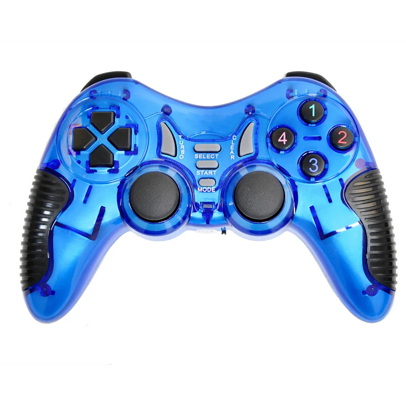 2,4G беспроводной геймпад игровой контроллер MG14 совместим с ПК, PS2, PS3, Android - Цвет: Синий