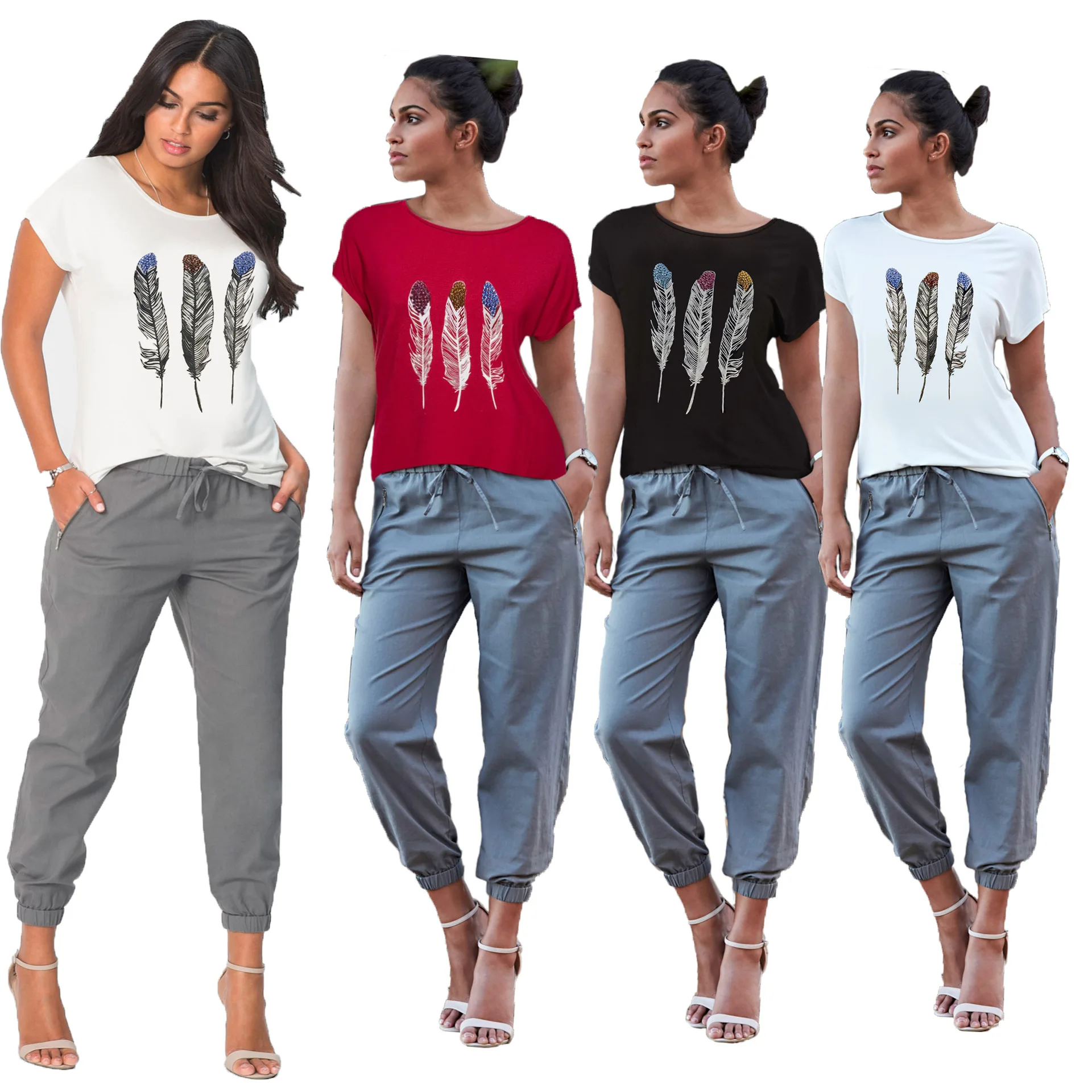 White Red Black Women 2018 Ladies Shirt Fashion Tunic Female Casual Blouse And Tops Clothes Summer Feminine Clothing 2017 | Женская