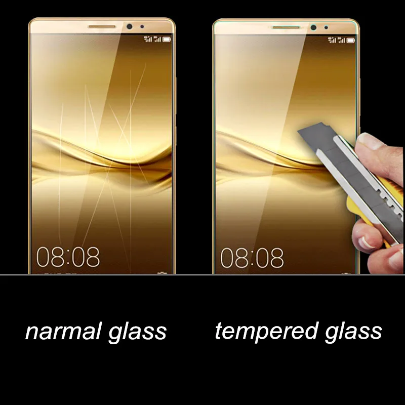 2PCS Glass Cover for Huawei P8 Lite Premium Tempered Screen Protector For P9 Shield Front Phone P7 | Мобильные телефоны и