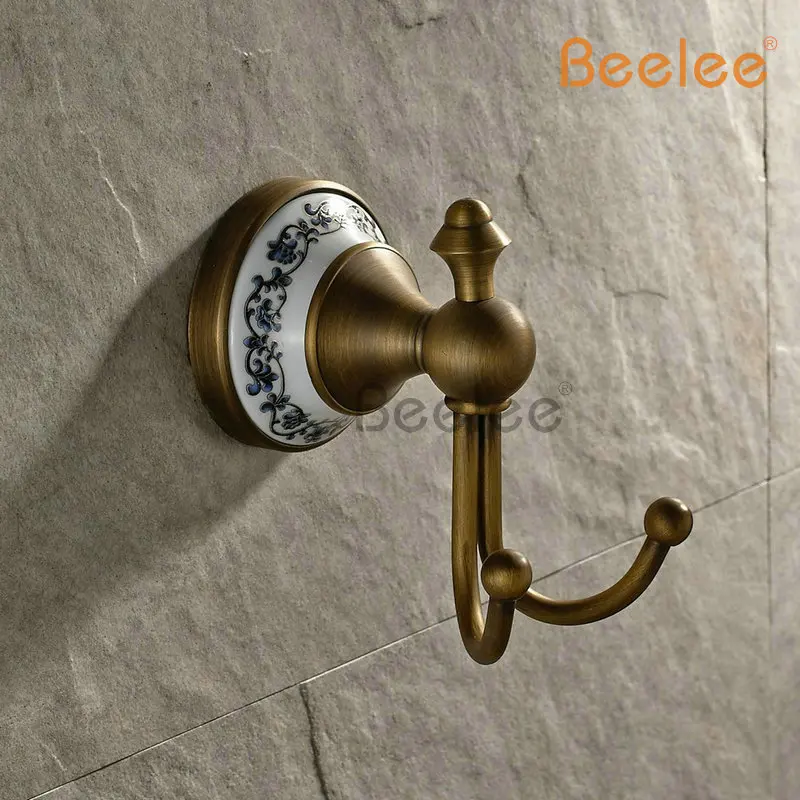 Beelee BA7106A Бесплатная доставка твердая латунь античная настенная дверь халат шляпа