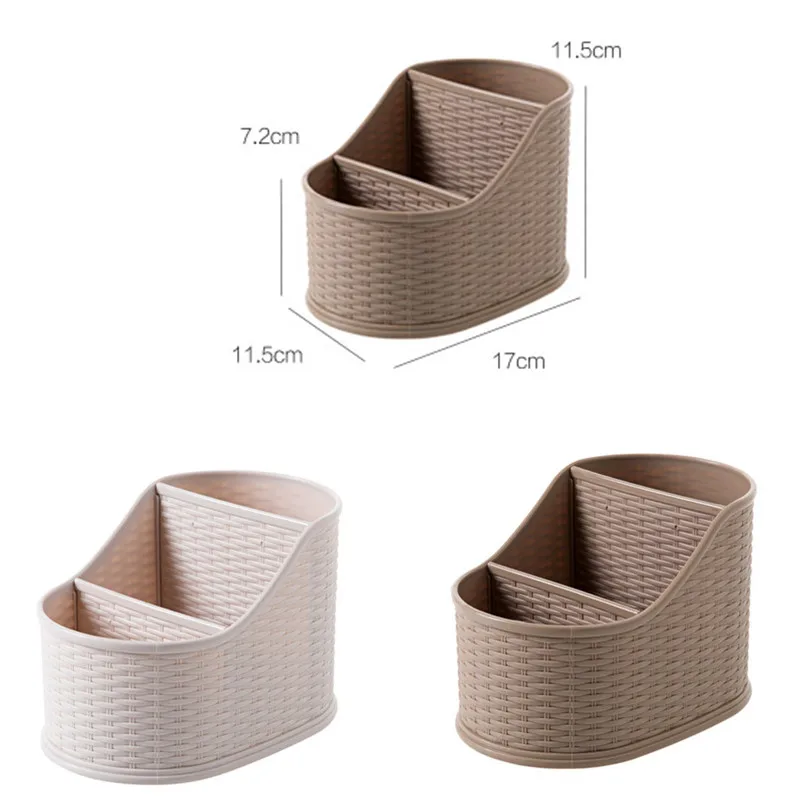LIYIMENG Desktop Box Remote Control Organizer Makeup Brushes Holder Bathroom Storage Cosmetics Rack Dressing Basket | Дом и сад