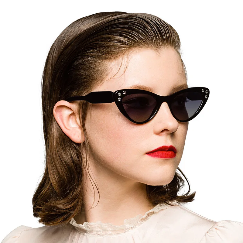 

Кошачий глаз ретро солнцезащитные очки для женщин фирменный дизайн градиентные Винтажные Солнцезащитные очки женские очки зеркальные очк...