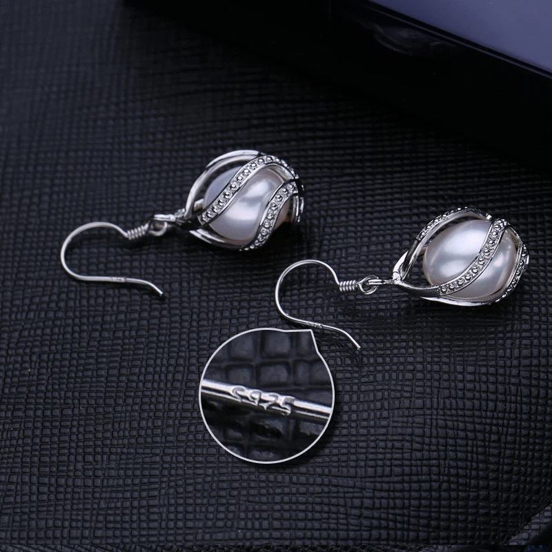 Женские серьги FENASY из стерлингового серебра 925 пробы с жемчугом в подарок|earrings