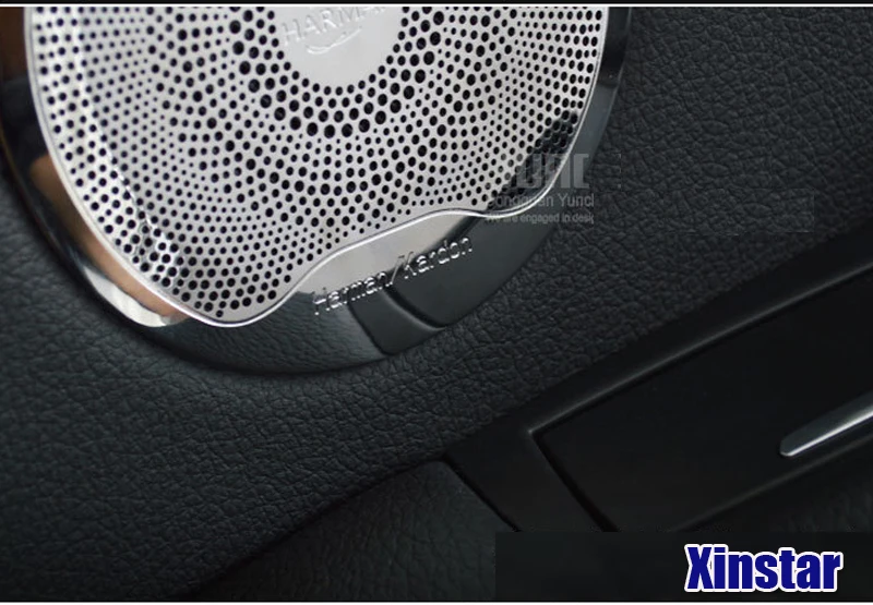 4 шт. нержавеющая сталь harman/тяжело car audio спикер ДВЕРИ ОТДЕЛКОЙ Чехлы для bmw Новый 3