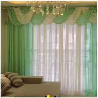 curtains for living room modern sheer kitchen cortinas luxury tulle drape panel and waterfall valance hilton window voile