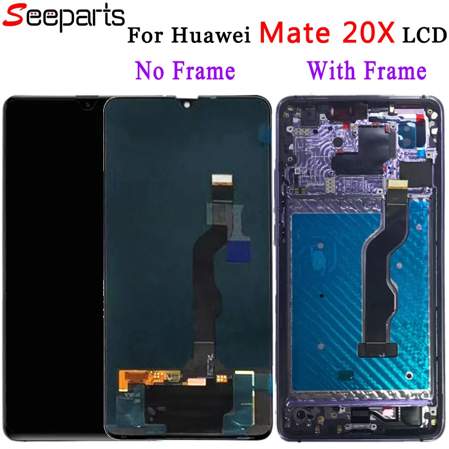 Pantalla t&aacute;ctil LCD 100% probada para Huawei Mate 20X, montaje de digitalizador, piezas de repuesto de 7,2 "para Huawei Mate 20 X-1