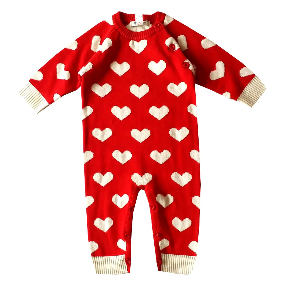 Детский вязаный свитер комбинезон для девочек и мальчиков 0-22 месяцев из 100%