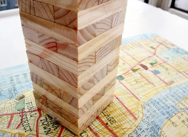 Деревянные Мини блоки для детей обучающие игрушки Интерактивная настольная игра