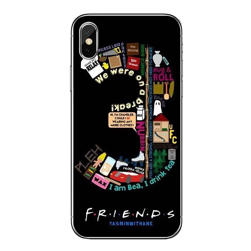 Transparent Soft Shell Covers For Samsung Galaxy A5 A6 A7 A8 A9 J4 J5 J7 J8 2017 2018 Plus Prime Funny Tv Show Friends |
