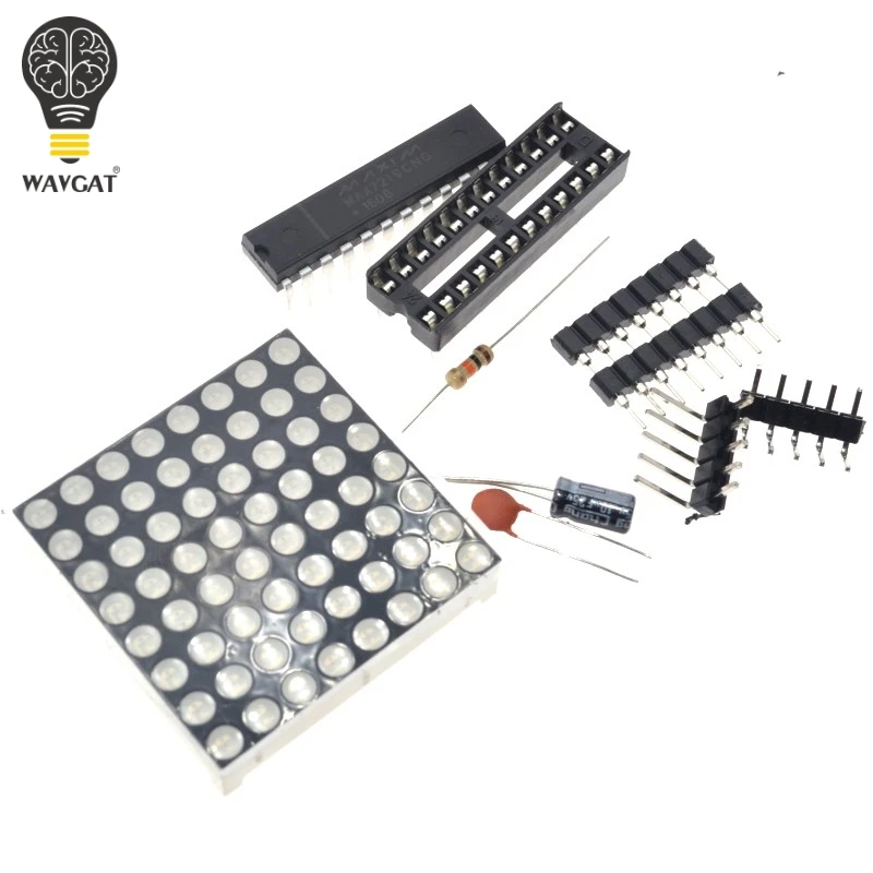 Набор WAVGAT для самостоятельной сборки модуль точечной матрицы MAX7219 дисплея MCU