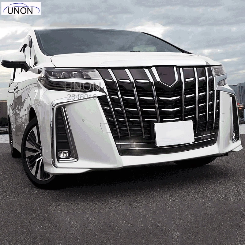 Для 2019 Toyota Alphard Vellfire AH30 автомобильные аксессуары из нержавеющей стали передний
