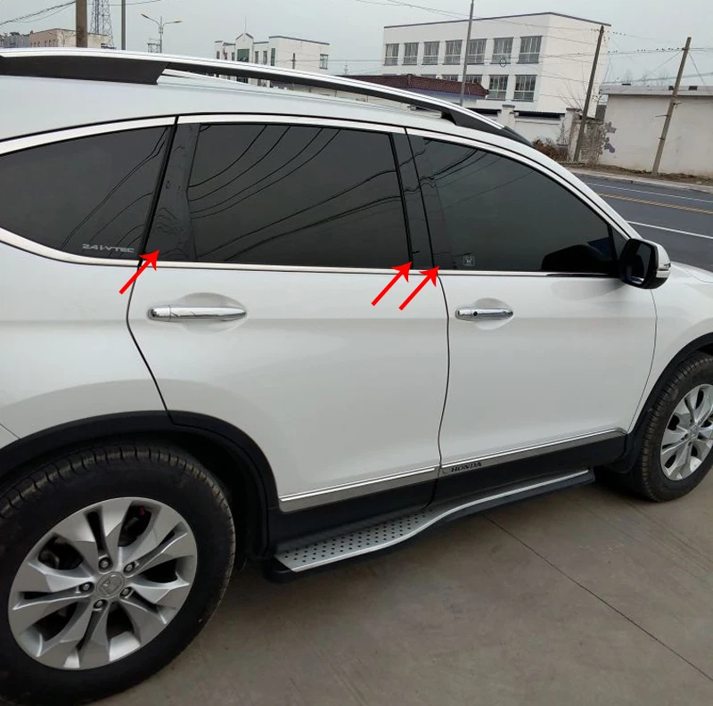 Для HONDA Accord 2008 2012 CRV 2016 2017 окно центральный BC колонна украшения отделка черное