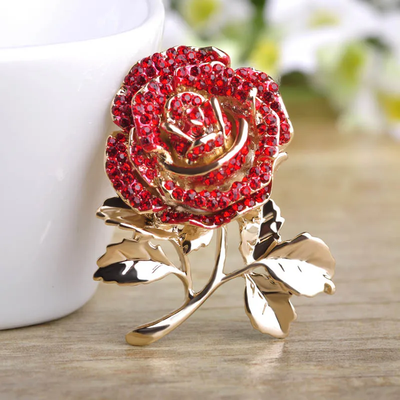 Женская/Мужская брошь значок с кристаллами|flower brooches for women|brooches womenflower brooch |