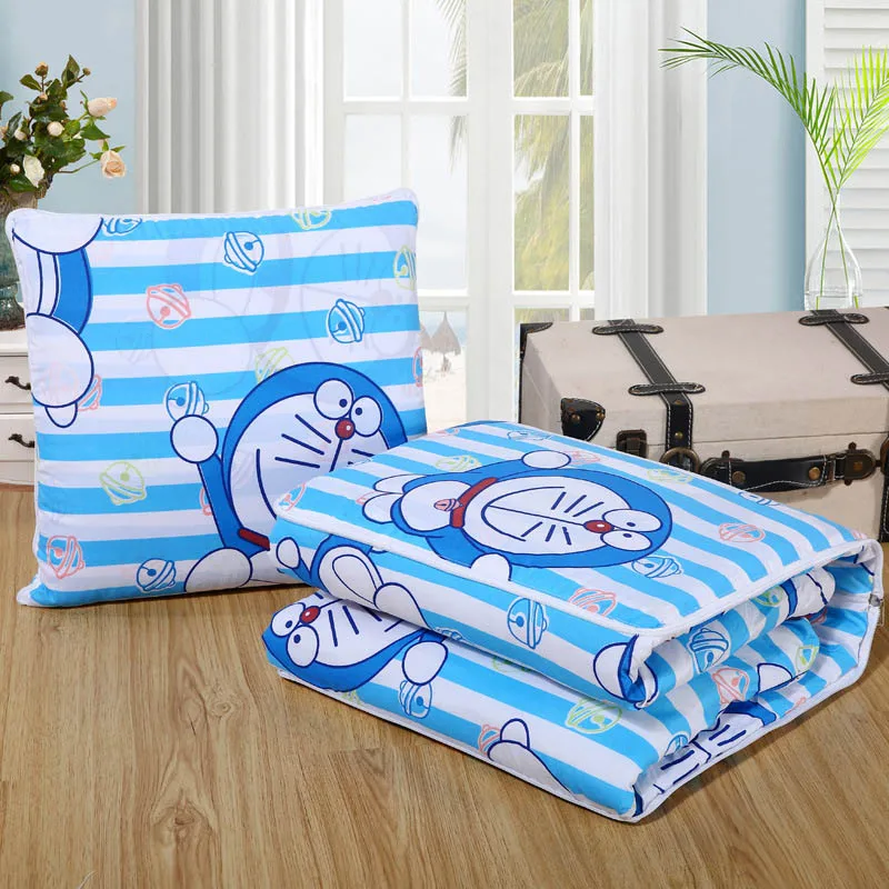 Многофункциональное одеяло в полоску Doraemon подушки размером 40*40 см для спины