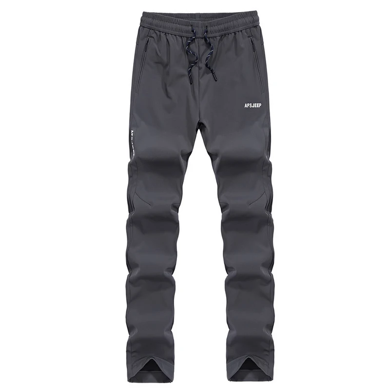 Фото Большие размеры 6XL бренд AFS JEEP мужские уличные штаны осень зима эластичный пояс