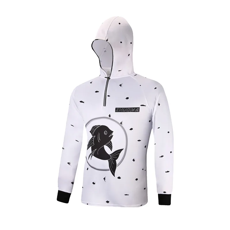 Hoodie 07 New Outdoor sport mens fishing clothes breathable quick dry Anti UV 40+ Anti-mosquit long sleeve hooded women fishing Shirts - Цвет: Hoodie 07