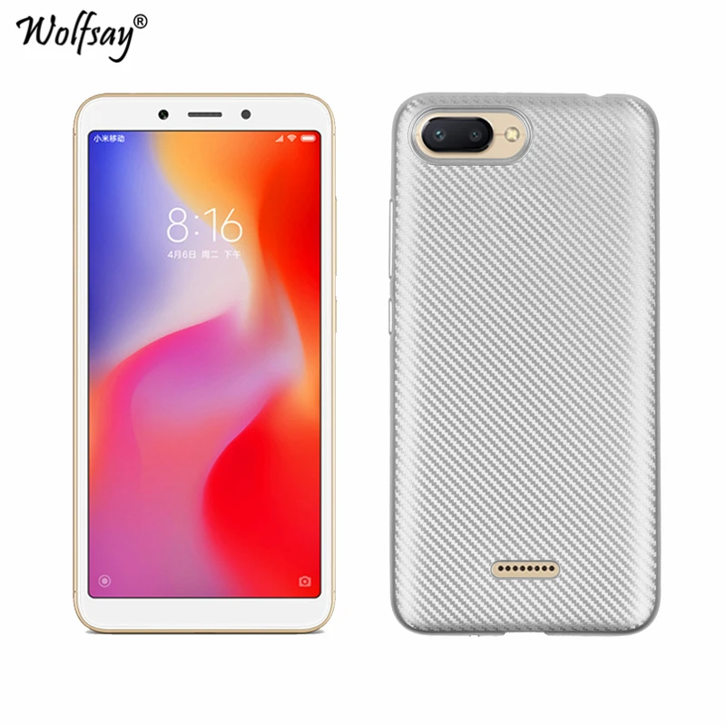 Чехол Wolfsay Xiaomi Redmi 6A роскошный мягкий силиконовый чехол для телефона 6 A Fundas Shell |