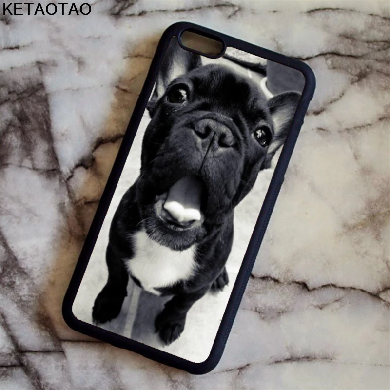 KETAOTAO Французский бульдог милый зевающий чехол для телефона s iPhone 4S 5S 6 6S 7 8 X PLUS samsung