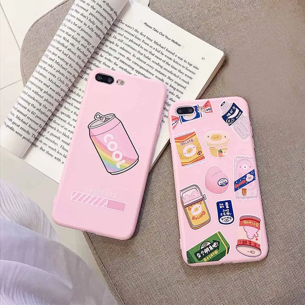 Чехлы для телефонов мягкий чехол из ТПУ iphone X XS XR Xs Max 7 8 Plus чехлы напитков 6s 6