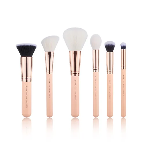 T458 Jessup beauty 6 шт. набор кистей для макияжа дропшиппинг pincel контурный макияж скрывающий порошок кисти для основы косметики T458 - Handle Color: T458