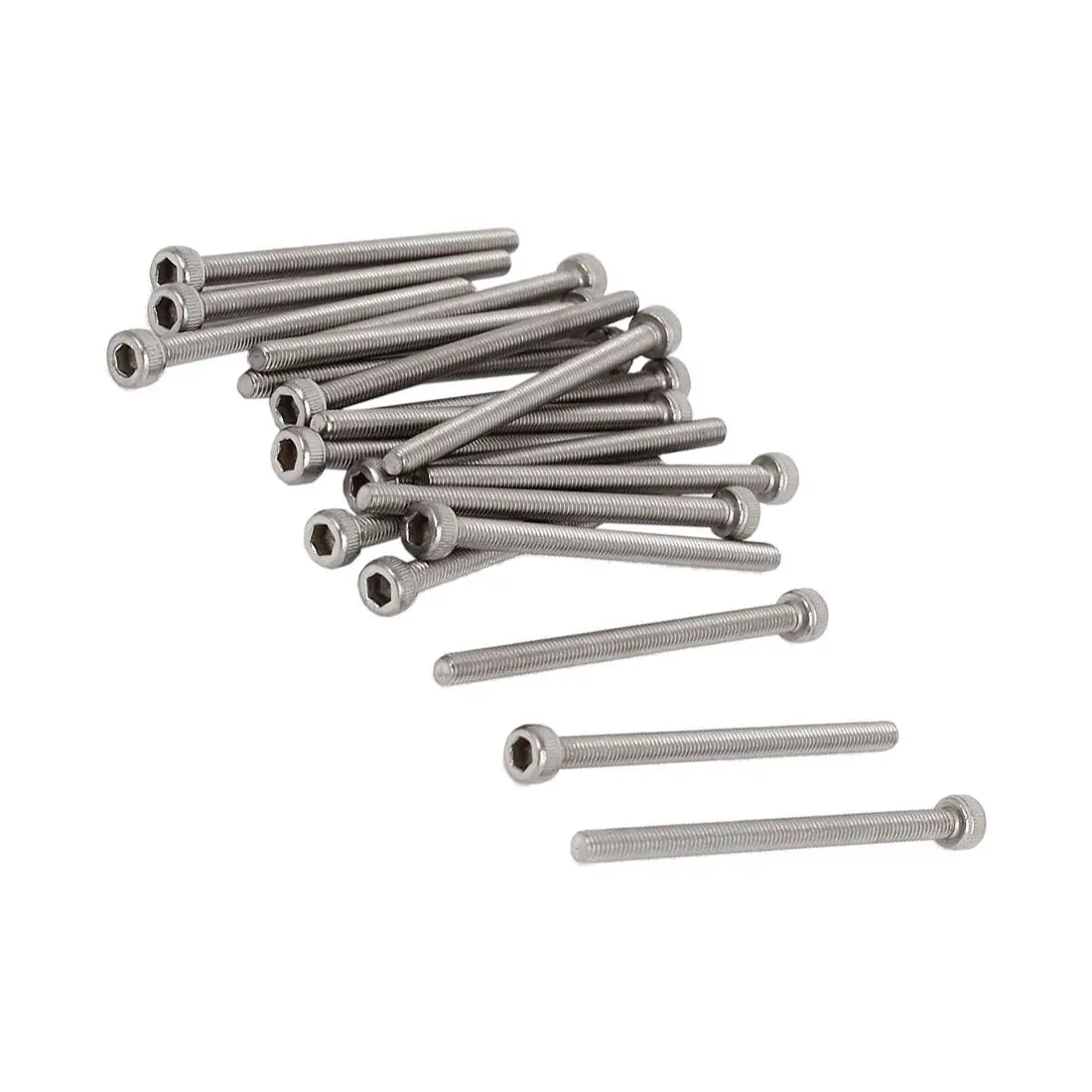 M3x45mm 0.5 mm grid stainless steel screws inner cap head 20 pcs | Обустройство дома