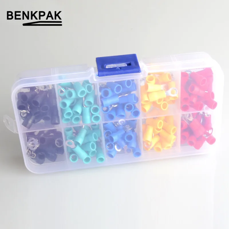 200 шт. обжимные медные клеммы предварительно изолированные комплект концевых