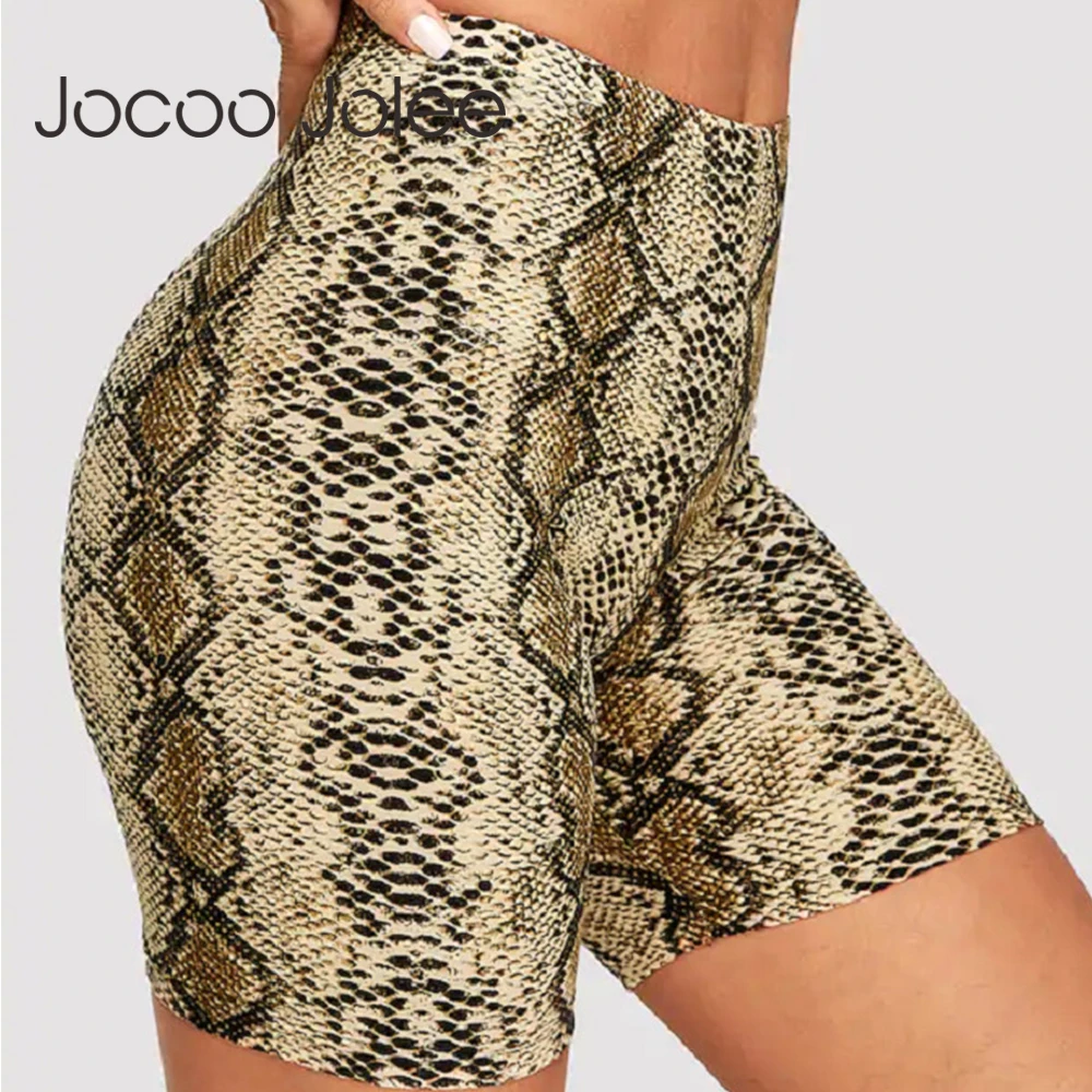 Jocoo Jolee Разноцветные Повседневные уличные обтягивающие короткие леггинсы с