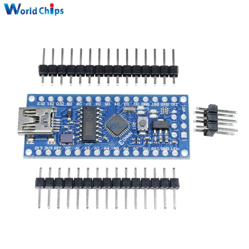 ATmega168 CH340 CH340G Nano V3.0 3,0 Mini USB UART плата 16 МГц 3,3 В 5 В микроконтроллер модуль для Arduino