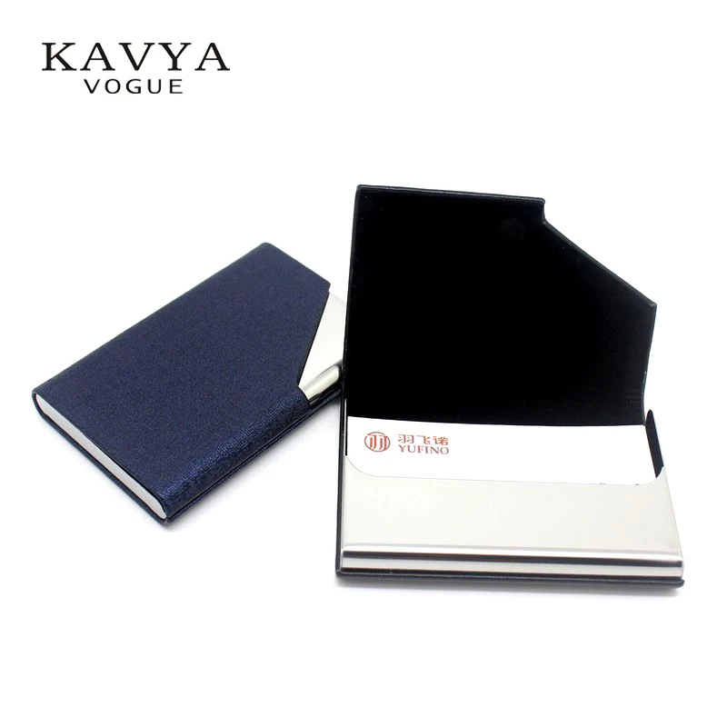 KAVYA новый тренд деловой держатель именных карт кожаный чехол для ID карты