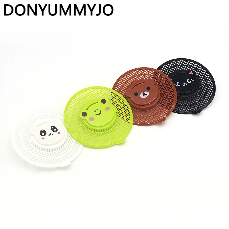 DONYUMMYJO милые животные дизайн Круглый Душ Ванна для бассейна высокое качество волос Ловушка фильтр кухня раковина сетки фильтры 4 стиля