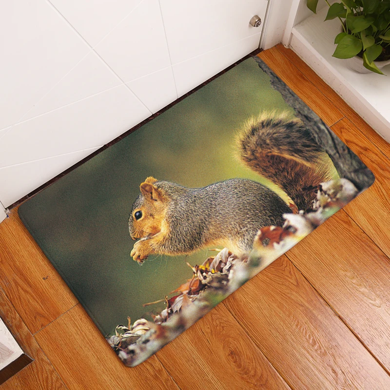 2017 новые ковры с принтом маленьких животных Нескользящие кухонные коврики для