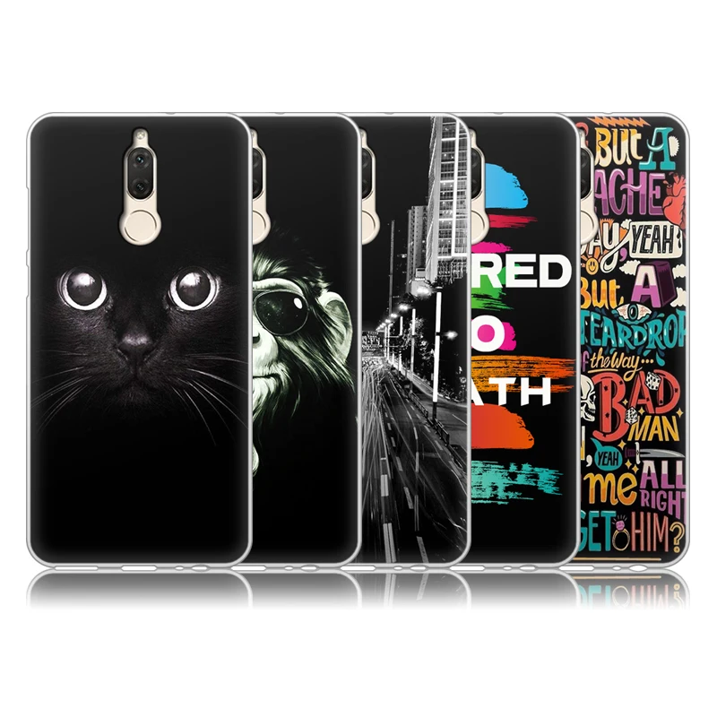 JURCHEN Capa для Huawei Mate 10 Lite Case Nova 2i Fundas милый мультяшный силиконовый чехол Coque Honor 9i|silicone