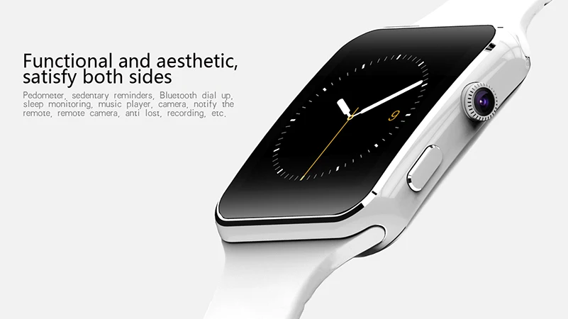 X6 Смарт часы с камерой сенсорный экран Поддержка SIM TF карта Bluetooth Smartwatch для iPhone Xiaomi Android телефон