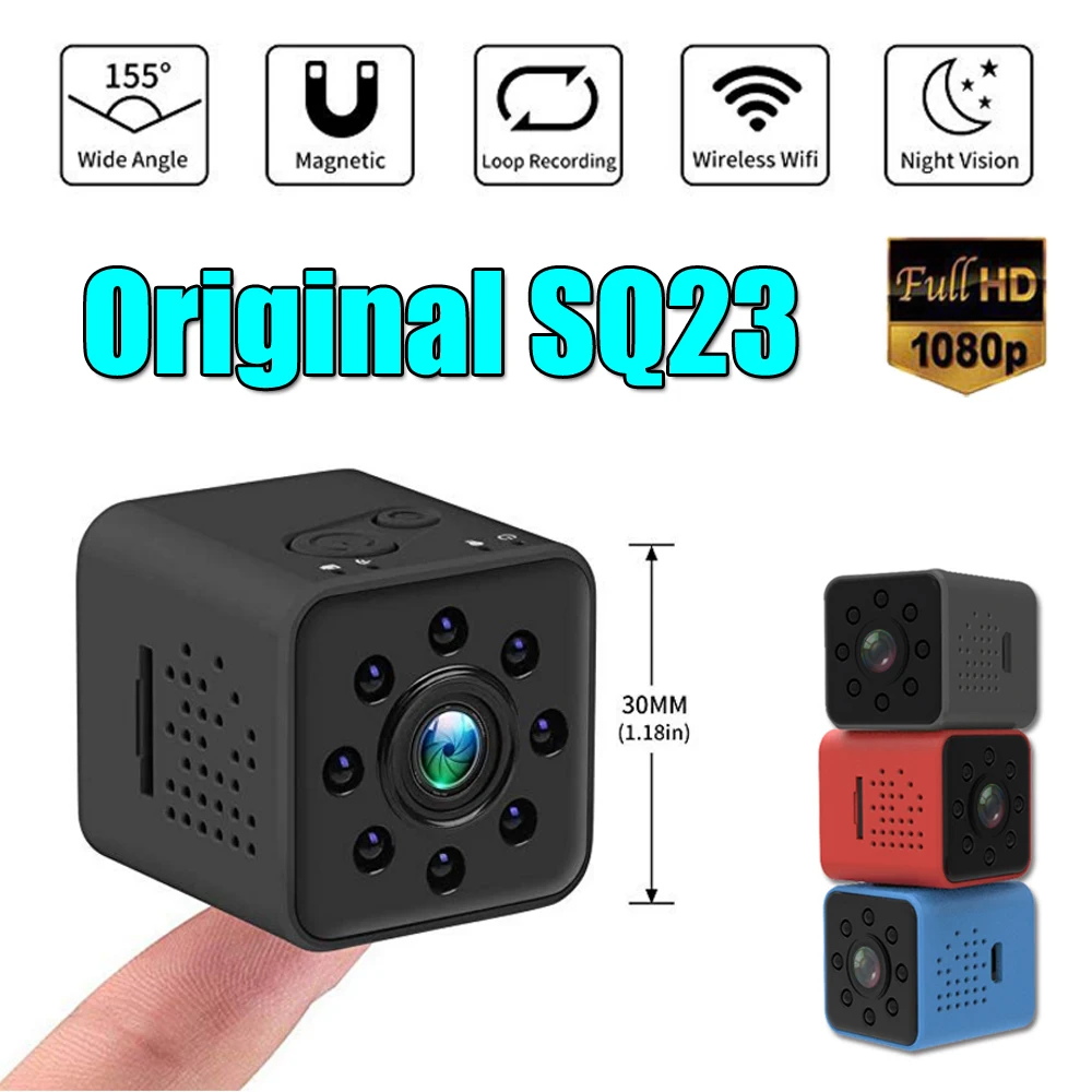 Мини камера SQ23 Wi Fi Full HD 1080P спортивный DV рекордер 155 ночное видение маленькая Экшн