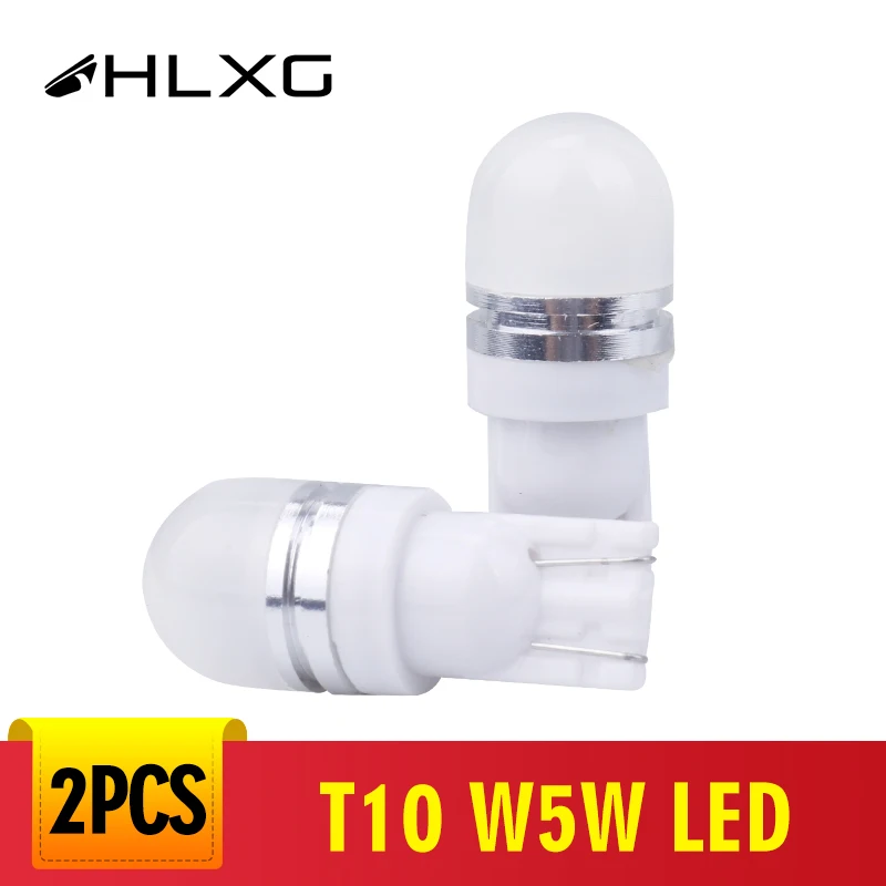 Светодиодная лампа hlxg Luz для T10 W5W 147 с клиновидным цоколем боковая автомобиля