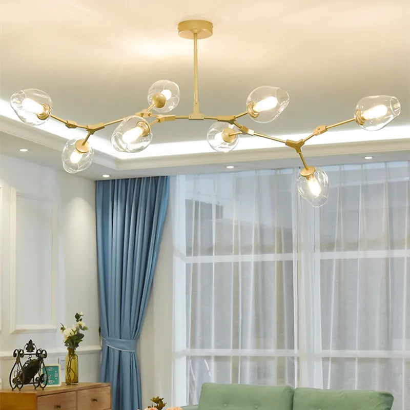 

Large Pendant Lights Bar Gold Pendant Lighting Kitchen Modern Pendant Light Room Amber Glass Lamp Modern Ceiling Lamp Free Bulbs