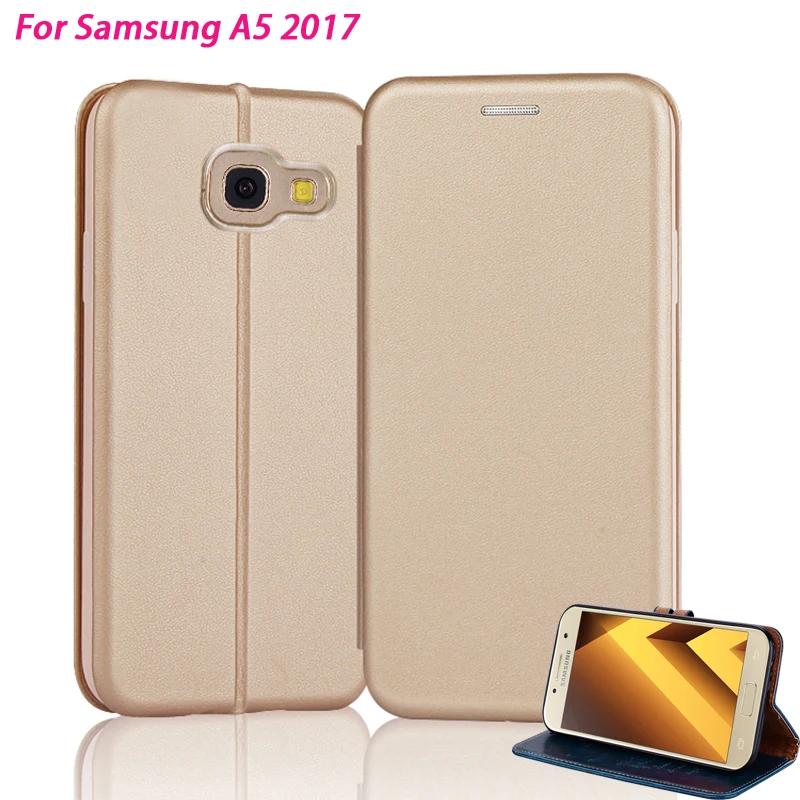 YonLinTan кожаный чехол для Samsung Galaxy A5 2017 5 A520 флип 2 &quotна заднюю панель телефона книжка