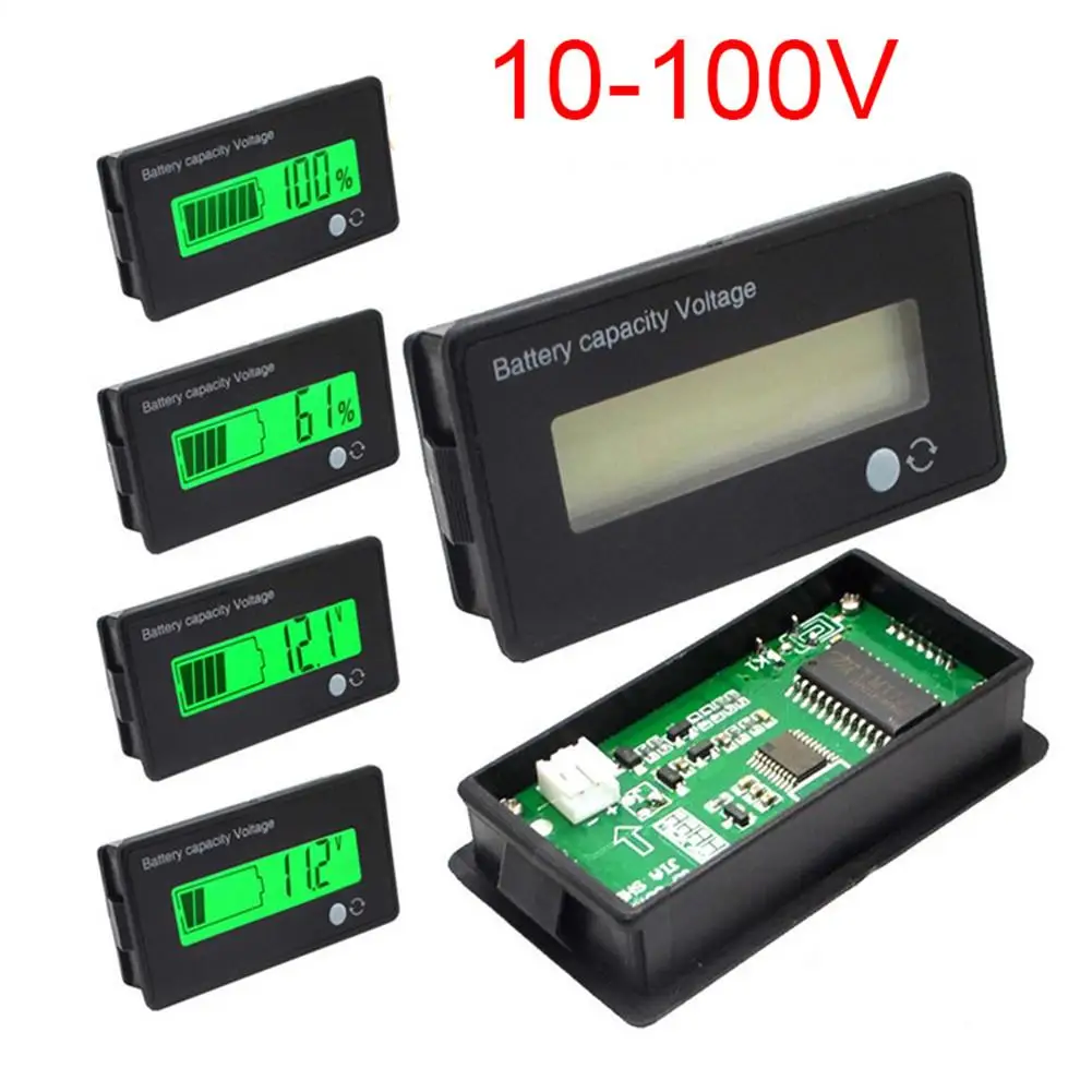 JS C31H 12V 24V 36V 48V ЖК дисплей свинцово кислотная литиевых Батарея Ёмкость индикатор